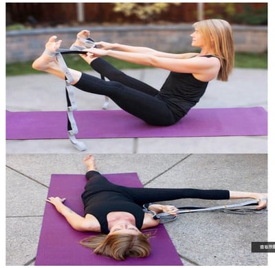 ~子甄彣璟~瑜珈輔助帶 瑜伽帶 伸展帶 拉力帶 拉筋帶 輔助繩 瑜珈繩 瑜珈帶 運動健身 動作帶 高難度輔助神器11