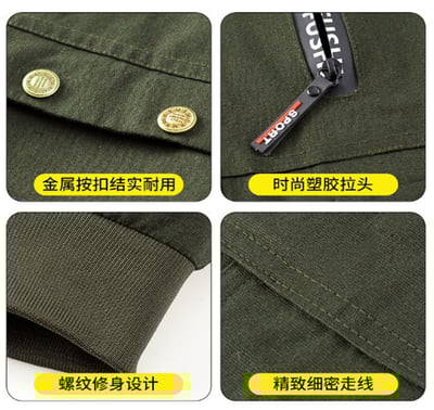 ~子甄彣璟~純棉帆布工作服 上衣+褲子 防燙 防火花 耐磨 電焊 汽修 工作褲 工作衣 勞保服 夾克 外套12