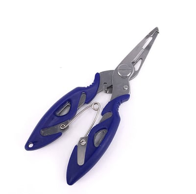 ~子甄彣璟~路亞鉗 不鏽鋼材質 壓咬鉛 剪線鉗 取鉤鉗 剪PE線　彎嘴釣魚鉗 開口鉗 大力馬魚線剪 控魚器 斷鋼絲 夾線3