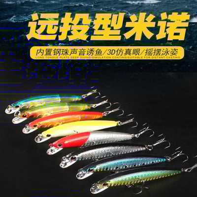 ~子甄彣璟~鐳射米諾8.5cm-8g浮水米諾 魚餌 硬餌 仿生餌 路亞餌 假餌 鉛筆 誘餌 擬餌 米諾 釣魚 假魚1
