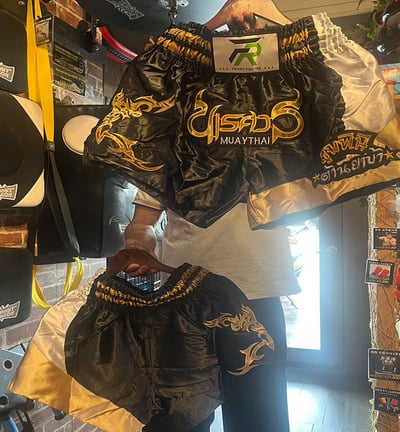 ~子甄彣璟~拳擊褲 跆拳褲 泰拳褲 踢拳褲 散打褲 格鬥褲 搏擊褲 透氣排汗 短褲 運動褲 武術褲 訓練褲 拼接透氣褲6