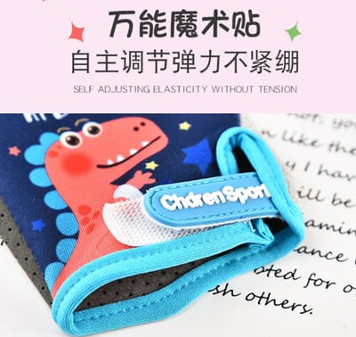 ~子甄彣璟~兒童半指手套 5歲到12歲 騎行手套 健身手套 運動手套 自行車手套 保護手部 防碰撞5