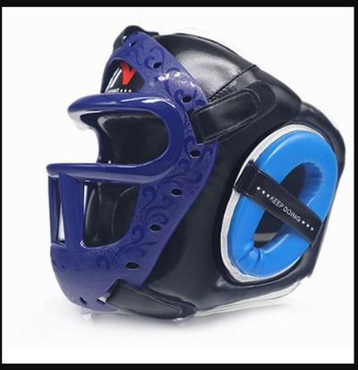 ~子甄彣璟~BN進口面罩頭盔 泰拳 跆拳道 搏擊全防護頭盔 護頭套 空手道 拳擊頭套 散打 練習護具 運動 格鬥頭套9