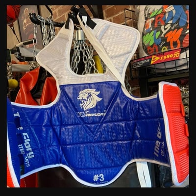 ~子甄彣璟~跆拳道護胸 競技護具 護胃 背心 散打 拳擊 護甲 格鬥練習 運動防具 泰拳 散打 拳擊 搏擊訓練3