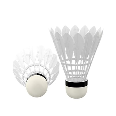 ~子甄彣璟~新型仿真尼龍羽毛球 羽毛排列均勻 飛行穩定 娛樂訓練球 訓練用球 耐打不易爛 1