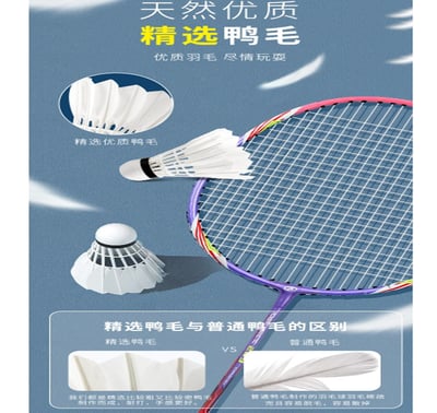 ~子甄彣璟~羽毛球 12只裝 飛行穩定 娛樂訓練球 訓練用球 耐打不易爛 鴨毛球 軟木球 練習 羽球7