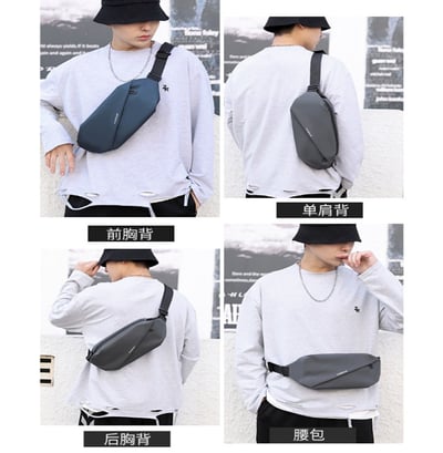 ~子甄彣璟~單肩包1100-20 胸包 多功能大容量 運動腰包 斜挎包 旅行包 防潑水 背包 錢包 腰包4