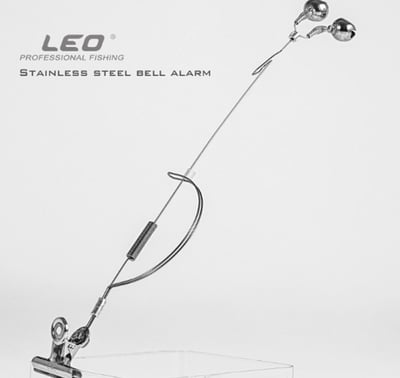 ~子甄彣璟~鈴噹警報器 不鏽鋼 釣魚報警器 雙響鈴鐺 鈴噹警報器 魚訊警報器 鈴噹 海釣警報器2
