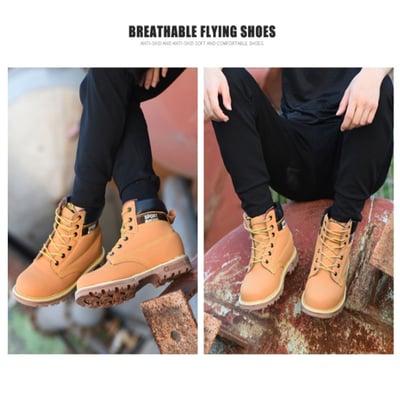 ~子甄彣璟~通過BSMI認證 專業電焊鞋 鋼頭安全鞋 防火花噴濺 防砸防刺穿 工作鞋 銲工鞋 勞保鞋19