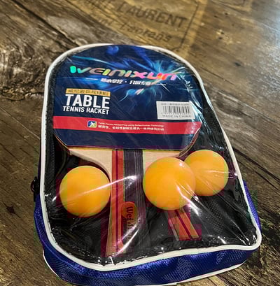 ~子甄彣璟~初學者 雙拍 乒乓球拍 練習長柄一組2支 橫拍 直拍 長柄橫拍 桌球 球拍 乒乓球 對拍套裝7