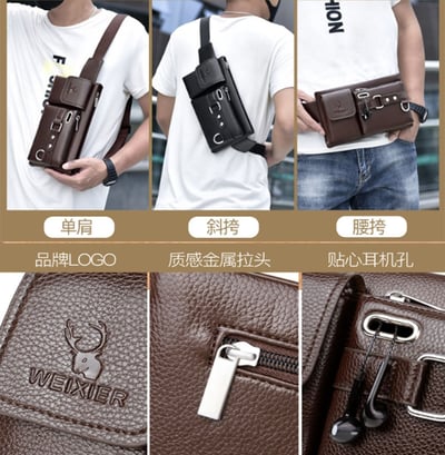 ~子甄彣璟~腰包 8110 側背包 斜挎包 多功能大容量 斜背包 胸包 旅行包 防潑水 背包 錢包 單肩包 側肩包2