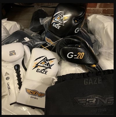 ~子甄彣璟~真皮 BN 牛皮 拳套 拳擊 手套 拳擊手套 搏擊 散打 泰拳 格鬥 散打 健身 訓練 運動 打沙袋 沙包2