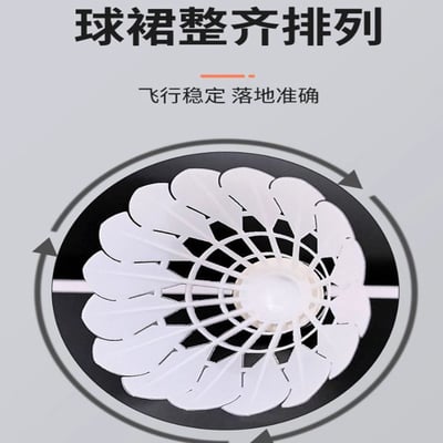 ~子甄彣璟~新型仿真尼龍羽毛球 羽毛排列均勻 飛行穩定 娛樂訓練球 訓練用球 耐打不易爛 5