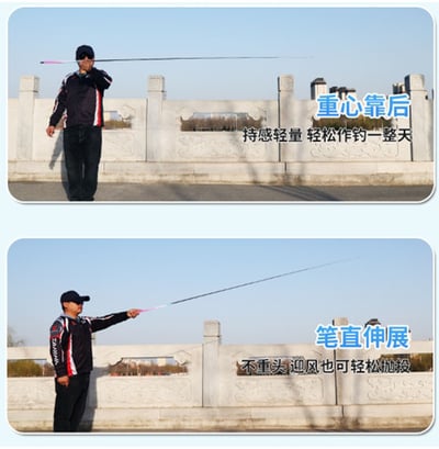 ~子甄彣璟~冰藍粉 28調 新手釣竿 小物竿 魚竿 超短迷你手竿 釣魚竿 溪流竿 釣蝦竿 玻璃鋼魚竿6