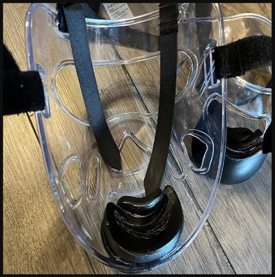 ~子甄彣璟~透明防護面罩 可拆卸 跆拳道 空手道 拳擊 護臉 頭盔面具 面罩 護具 防護面罩 面具4