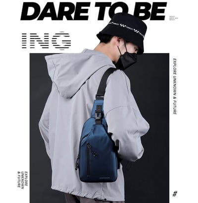 ~子甄彣璟~側背包1100-28 斜挎包 多功能大容量 斜背包 胸包 旅行包 防潑水 背包 錢包 單肩包 側肩包5