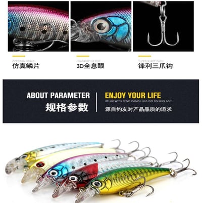 ~子甄彣璟~鐳射米諾7cm-6.6g 魚餌 硬餌 仿生餌 路亞餌 假餌 鉛筆 誘餌 擬餌 米諾 釣魚 假魚 主攻上層9