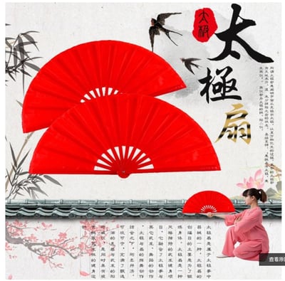 ~子甄彣璟~促銷價-武字扇-素面扇-太極功夫扇 太極拳 扇子 甩扇 太極扇 武術扇 表演扇 木蘭響扇 跳舞扇 響扇1
