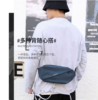 ~子甄彣璟~單肩包1100-20 胸包 多功能大容量 運動腰包 斜挎包 旅行包 防潑水 背包 錢包 腰包9