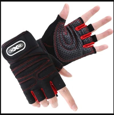 ~子甄彣璟~出清價-健身手套 騎行手套 健身 舉重 保護手腕 半指手套 護手腕 透氣 護腕 運動 騎車 拳擊 散打 搏擊2