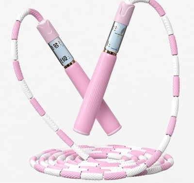 ~子甄彣璟~兒童竹節跳繩 健身運動 初學者 小學生 跳繩 體育用品 自由調節長度 體能訓練8