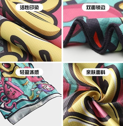 ~子甄彣璟~運動涼感毛巾 一甩即涼 吸濕降溫急速涼感巾 運動毛巾 冷感毛巾 吸水毛巾 健身毛巾 健身房 運動用品 擦汗巾 毛巾6