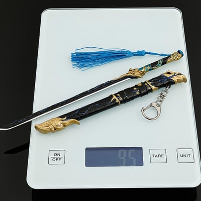 ~子甄彣璟~黑金古刀22cm+刀架 珍藏品 工藝品 模型擺件 生日禮物 交換禮物 不開刃4