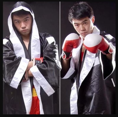 ~子甄彣璟~拳擊 戰袍 泰拳 MM比賽出場服 散打服 披風 舞台表演服 拳擊服 搏擊 格鬥 運動服1