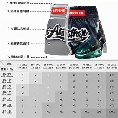 ~子甄彣璟~拳擊褲 貼布刺繡不脫落 拳擊短褲 跆拳褲 泰拳褲 散打褲 格鬥褲 搏擊褲 透氣排汗 短褲 運動褲 武術褲 訓練褲8