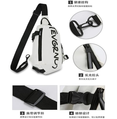 ~子甄彣璟~TAN側背包 斜挎包 斜背包 胸包 學生包 背包 錢包 單肩包 側肩包 休閑包 運動騎行包9