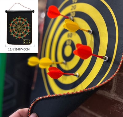 ~子甄彣璟~磁吸式飛鏢組 雙面標靶 磁性飛鏢盤 安全飛鏢 磁鐵飛鏢 飛鏢 露營飛鏢 飛鏢遊戲 射飛鏢 親子遊戲 飛鏢靶2