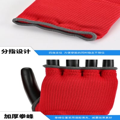 ~子甄彣璟~FRISKY 懶人快速纏手帶 凝膠手套 半指拳套 護手布 拳鋒 護拳鋒 拳擊 護手套 格鬥 散打 泰拳 護具 搏擊 拳鋒套 4