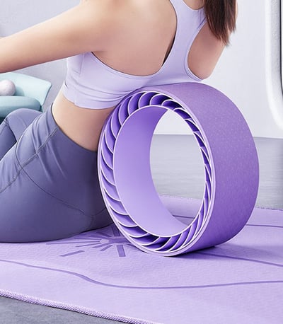 ~子甄彣璟~耐壓升級 雙輪瑜珈圈 渦輪 高強抗壓 瑜珈輪 達摩輪 後彎神器 普拉提圈 瑜伽輪 放鬆 平衡 紓壓健身器材1