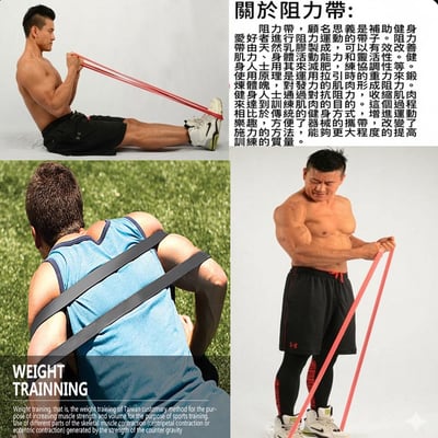 ~子甄彣璟~核心訓練 拉力帶 阻力帶 彈力帶 瑜珈輔助 阻力訓練圈 居家健身 運動 瑜珈 復健 伸展 訓練繩 拉力繩13