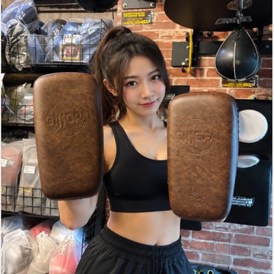 ~子甄彣璟~復古腳靶 踢靶 弧形腿靶 散打 拳擊 泰拳 散打 拳靶 格鬥 泰拳 手靶 訓練靶 武術用品 運動護具9
