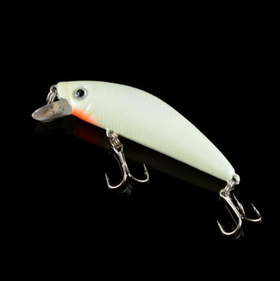 ~子甄彣璟~夜光米諾7cm 8g 夜釣硬餌 路亞餌 假餌 誘餌 仿生餌 擬餌 海釣 釣魚 翹嘴 大魚剋星 魚餌 加強鉤5