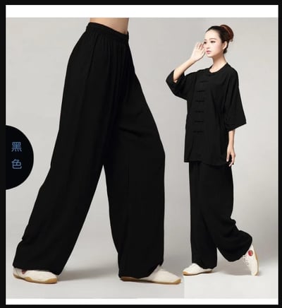 ~子甄彣璟~ 太極拳(3組拉鍊)棉質運動褲 功夫褲 燈籠褲 武術 瑜珈 禪坐 休閒 運動 練習褲 練舞褲 練功褲 嘻哈褲1