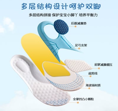 ~子甄彣璟~兒童鞋墊 透氣可裁剪 泡棉鞋墊 鞋墊 舒適鞋墊 久站鞋墊 小孩鞋墊 小尺碼鞋墊8