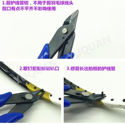 ~子甄彣璟~剪刀斜口鉗 護線管釘 取釘器 羽毛球拍 護線管 單線管 雙線管通用 拔釘器 維修工具5