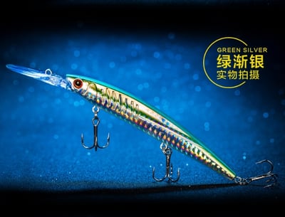 ~子甄彣璟~促銷中-14cm/12.4g 浮水型米諾 硬餌 路亞餌 假餌 誘餌 仿生餌 擬餌 海釣 釣魚 翹嘴 大魚剋星10