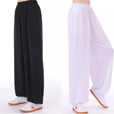 子甄彣璟 冰絲 太極功夫褲 太極拳 透氣褲 武術褲 燈籠褲 瑜珈 禪坐 運動褲 休閒褲 學舞褲 練功褲5