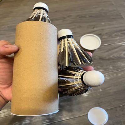 ~子甄彣璟~羽毛球 粗白鵝毛 飛行穩定 娛樂訓練球 訓練用球 耐打不易爛 鴨毛球 軟木球 練習 羽球10