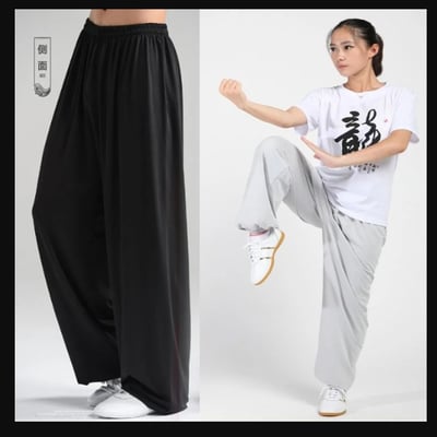 ~子甄彣璟~ 太極拳(3組拉鍊)棉質運動褲 功夫褲 燈籠褲 武術 瑜珈 禪坐 休閒 運動 練習褲 練舞褲 練功褲 嘻哈褲6