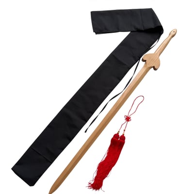 ~子甄彣璟~實心木劍 安全木劍 太極劍 堅硬耐摔 武術練習 木劍 太極拳  武術劍 練功劍 劍 晨練劍 表演劍 未開刃10