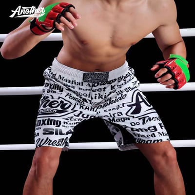 ~子甄彣璟~拳擊褲 格鬥短褲 MMA短褲 泰拳褲 散打褲 搏擊褲 訓練短褲 運動短褲 武術褲 魔鬼氈腰封 不易脫落11
