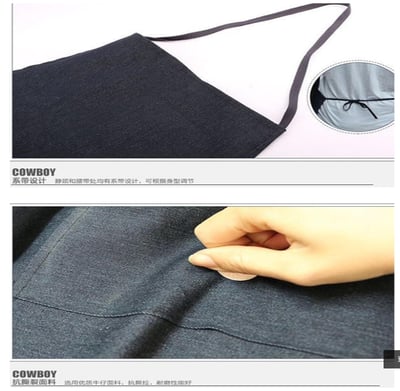 ~子甄彣璟~促銷價-牛仔圍裙 防油 防火花 耐磨 防塵 隔熱 防護 圍裙 電銲 防護衣 工業用品 牛仔布 工作衣5