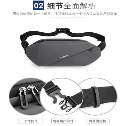 ~子甄彣璟~單肩包1100-20 胸包 多功能大容量 運動腰包 斜挎包 旅行包 防潑水 背包 錢包 腰包6