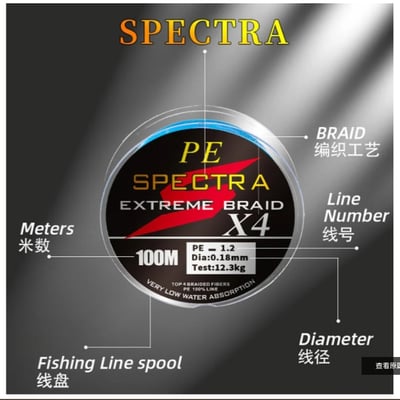 ~子甄彣璟~SPECTRA線 4編 8編 100米 300米 大力馬 魚線 0.4號-10.0號 編織線 釣魚線 PE線 競技主線 子線4
