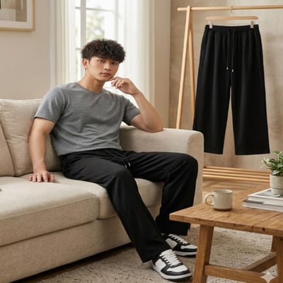 ~子甄彣璟~彈力棉 平口直筒 功夫褲 燈籠褲 獨家加寬版型 休閒褲 運動褲 闊腿褲 太極褲 禪坐 武術褲 不卡襠 潮流寬鬆必備3