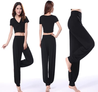 ~子甄彣璟~莫代爾瑜珈褲 跳舞褲 瑜伽褲 練功褲 燈籠褲 功夫褲 舞蹈褲 太極褲 運動褲 禪坐 休閒褲 跑步褲 健身褲1